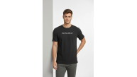 Erkek Wafıl Kumaş Tişört Regular Kalıp Bisiklet Yaka Baskılı T-Shirt - Siyah Erkek Wafıl Kumaş Tişört Regular Kalıp Bisiklet Yaka Baskılı T-Shirt - Siyah