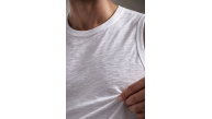 Erkek Flamlı Kumaş Kolsuz Atlet Günlük Fitness Spor T-Shirt - Beyaz Erkek Flamlı Kumaş Kolsuz Atlet Günlük Fitness Spor T-Shirt - Beyaz