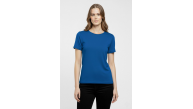 Kadın T-Shirt Bisiklet Yaka Slim Fit Likralı Tişört Yazlık Basic Body - İndigo Kadın T-Shirt Bisiklet Yaka Slim Fit Likralı Tişört Yazlık Basic Body - İndigo