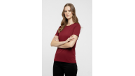 Kadın T-Shirt Bisiklet Yaka Slim Fit Likralı Tişört Yazlık Basic Body - Bordo Kadın T-Shirt Bisiklet Yaka Slim Fit Likralı Tişört Yazlık Basic Body - Bordo
