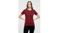 Kadın T-Shirt Bisiklet Yaka Slim Fit Likralı Tişört Yazlık Basic Body - Bordo Kadın T-Shirt Bisiklet Yaka Slim Fit Likralı Tişört Yazlık Basic Body - Bordo