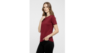 Kadın T-Shirt Bisiklet Yaka Slim Fit Likralı Tişört Yazlık Basic Body - Bordo Kadın T-Shirt Bisiklet Yaka Slim Fit Likralı Tişört Yazlık Basic Body - Bordo