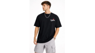 Erkek Kısa Kol Yazlık Tişört Bisiklet Yaka Baskılı Oversize T-Shirt - Siyah Erkek Kısa Kol Yazlık Tişört Bisiklet Yaka Baskılı Oversize T-Shirt - Siyah