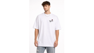 Erkek Kısa Kol Yazlık Tişört Bisiklet Yaka Baskılı Oversize T-Shirt - Beyaz Erkek Kısa Kol Yazlık Tişört Bisiklet Yaka Baskılı Oversize T-Shirt - Beyaz