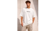 Erkek Kısa Kol Yazlık Tişört Bisiklet Yaka Baskılı Oversize T-Shirt - Beyaz Erkek Kısa Kol Yazlık Tişört Bisiklet Yaka Baskılı Oversize T-Shirt - Beyaz
