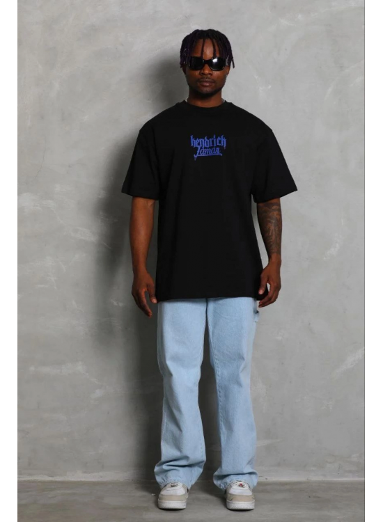 Erkek Baskılı T-Shirt Kısa Kol Bisiklet Yaka Regular Fit Tişört - Siyah Erkek Baskılı T-Shirt Kısa Kol Bisiklet Yaka Regular Fit Tişört - Siyah