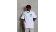 Erkek Baskılı T-Shirt Kısa Kol Bisiklet Yaka Regular Fit Tişört - Beyaz