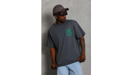 Erkek Baskılı T-Shirt Kısa Kol Bisiklet Yaka Regular Fit Rahat Tişört - Füme Erkek Baskılı T-Shirt Kısa Kol Bisiklet Yaka Regular Fit Rahat Tişört - Füme