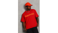 Erkek Baskılı T-Shirt Kısa Kol Bisiklet Yaka Regular Fit Tişört - Kırmızı Erkek Baskılı T-Shirt Kısa Kol Bisiklet Yaka Regular Fit Tişört - Kırmızı