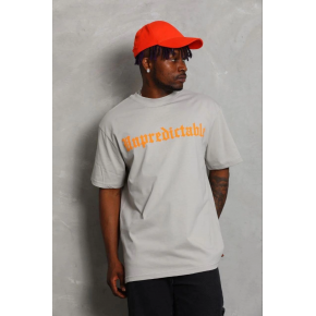 Erkek Baskılı T-Shirt Kısa Kol Bisiklet Yaka Regular Fit Tişört - Gri