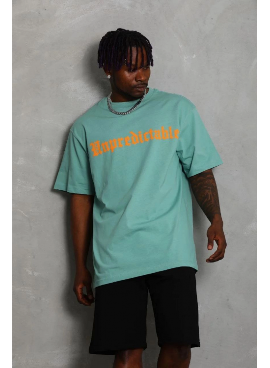Erkek Baskılı T-Shirt Kısa Kol Bisiklet Yaka Regular Fit Tişört - Mint Yeşili Erkek Baskılı T-Shirt Kısa Kol Bisiklet Yaka Regular Fit Tişört - Mint Yeşili