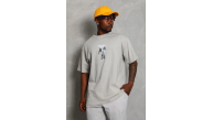 Erkek Baskılı T-Shirt Kısa Kol Bisiklet Yaka Regular Fit Tişört - Gri Erkek Baskılı T-Shirt Kısa Kol Bisiklet Yaka Regular Fit Tişört - Gri