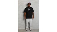 Erkek Baskılı T-Shirt Kısa Kol Bisiklet Yaka Regular Fit Tişört - Siyah Erkek Baskılı T-Shirt Kısa Kol Bisiklet Yaka Regular Fit Tişört - Siyah