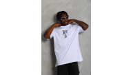 Erkek Baskılı T-Shirt Kısa Kol Bisiklet Yaka Regular Fit Tişört - Beyaz Erkek Baskılı T-Shirt Kısa Kol Bisiklet Yaka Regular Fit Tişört - Beyaz