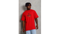 Erkek Baskılı T-Shirt Kısa Kol Bisiklet Yaka Regular Fit Tişört - Kırmızı Erkek Baskılı T-Shirt Kısa Kol Bisiklet Yaka Regular Fit Tişört - Kırmızı