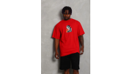 Erkek Baskılı T-Shirt Kısa Kol Bisiklet Yaka Regular Fit Tişört - Kırmızı Erkek Baskılı T-Shirt Kısa Kol Bisiklet Yaka Regular Fit Tişört - Kırmızı