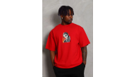 Erkek Baskılı T-Shirt Kısa Kol Bisiklet Yaka Regular Fit Tişört - Kırmızı Erkek Baskılı T-Shirt Kısa Kol Bisiklet Yaka Regular Fit Tişört - Kırmızı