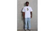 Erkek Baskılı T-Shirt Kısa Kol Bisiklet Yaka Regular Fit Tişört - Beyaz Erkek Baskılı T-Shirt Kısa Kol Bisiklet Yaka Regular Fit Tişört - Beyaz