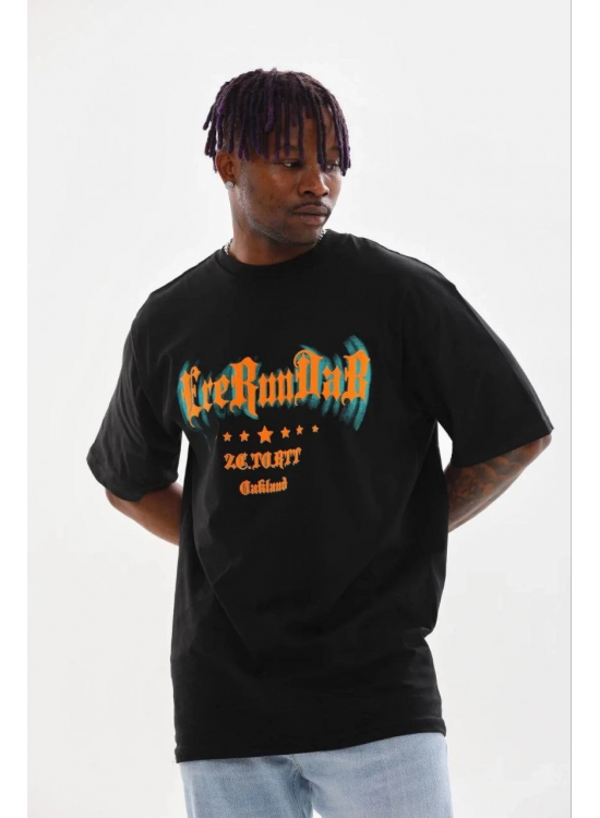 Erkek Baskılı T-Shirt Kısa Kol Bisiklet Yaka Regular Fit Tişört - Siyah Erkek Baskılı T-Shirt Kısa Kol Bisiklet Yaka Regular Fit Tişört - Siyah