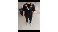 Erkek Baskılı T-Shirt Kısa Kol Bisiklet Yaka Regular Fit Rahat Tişört - Siyah Erkek Baskılı T-Shirt Kısa Kol Bisiklet Yaka Regular Fit Rahat Tişört - Siyah