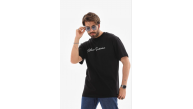 Erkek Baskılı T-Shirt Kısa Kol Bisiklet Yaka Regular Fit Tişört - Siyah Erkek Baskılı T-Shirt Kısa Kol Bisiklet Yaka Regular Fit Tişört - Siyah