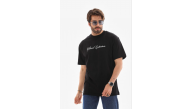 Erkek Baskılı T-Shirt Kısa Kol Bisiklet Yaka Regular Fit Tişört - Siyah Erkek Baskılı T-Shirt Kısa Kol Bisiklet Yaka Regular Fit Tişört - Siyah