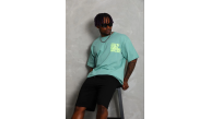 Erkek Baskılı T-Shirt Kısa Kol Bisiklet Yaka Regular Fit Tişört - Mint Yeşili Erkek Baskılı T-Shirt Kısa Kol Bisiklet Yaka Regular Fit Tişört - Mint Yeşili