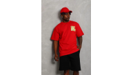 Erkek Baskılı T-Shirt Kısa Kol Bisiklet Yaka Regular Fit Tişört - Kırmızı Erkek Baskılı T-Shirt Kısa Kol Bisiklet Yaka Regular Fit Tişört - Kırmızı