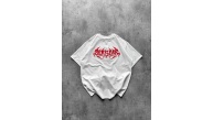 Kadın Kısa Kol Yazlık Tişört Bisiklet Yaka Baskılı Oversize T-Shirt - Beyaz Kadın Kısa Kol Yazlık Tişört Bisiklet Yaka Baskılı Oversize T-Shirt - Beyaz