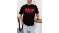 Erkek Kısa Kol Yazlık Tişört Bisiklet Yaka Baskılı Oversize T-Shirt - Siyah Erkek Kısa Kol Yazlık Tişört Bisiklet Yaka Baskılı Oversize T-Shirt - Siyah