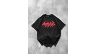 Erkek Kısa Kol Yazlık Tişört Bisiklet Yaka Baskılı Oversize T-Shirt - Siyah Erkek Kısa Kol Yazlık Tişört Bisiklet Yaka Baskılı Oversize T-Shirt - Siyah
