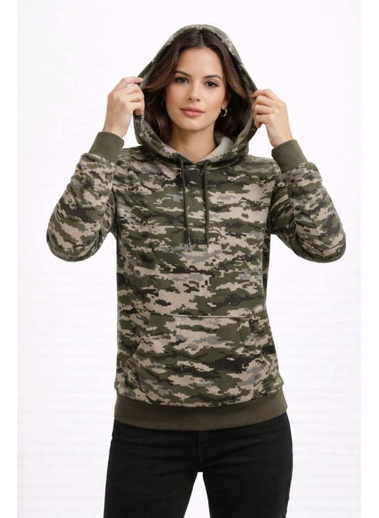 Kadın Kamuflaj Desenli 2 İplik 4 Mevsim Kapüşonlu Kanguru Cepli Hoodie Sweatshirt - Kamuflaj Kadın Kamuflaj Desenli 2 İplik 4 Mevsim Kapüşonlu Kanguru Cepli Hoodie Sweatshirt - Kamuflaj