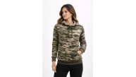 Kadın Kamuflaj Desenli 2 İplik 4 Mevsim Kapüşonlu Kanguru Cepli Hoodie Sweatshirt - Kamuflaj Kadın Kamuflaj Desenli 2 İplik 4 Mevsim Kapüşonlu Kanguru Cepli Hoodie Sweatshirt - Kamuflaj