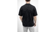 Erkek Premium Tişört OSY Yumuşak Dokulu Yıkamalı Oversize T-Shirt - Siyah