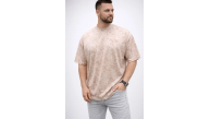Erkek Premium Tişört OSY Yumuşak Dokulu Yıkamalı Oversize T-Shirt - Bej Erkek Premium Tişört OSY Yumuşak Dokulu Yıkamalı Oversize T-Shirt - Bej