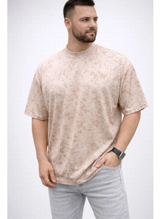 Erkek Premium Tişört OSY Yumuşak Dokulu Yıkamalı Oversize T-Shirt - Bej Erkek Premium Tişört OSY Yumuşak Dokulu Yıkamalı Oversize T-Shirt - Bej