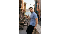 Erkek Fitilli Triko Dokuma Kısa Kol Tişört Yarım Boğaz Modern Yazlık T-Shirt - Bebe Mavisi Erkek Fitilli Triko Dokuma Kısa Kol Tişört Yarım Boğaz Modern Yazlık T-Shirt - Bebe Mavisi
