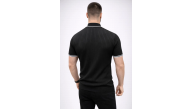 Erkek Fitilli Triko Dokuma Kısa Kol Tişört Yarım Boğaz Modern Yazlık T-Shirt - Siyah Erkek Fitilli Triko Dokuma Kısa Kol Tişört Yarım Boğaz Modern Yazlık T-Shirt - Siyah
