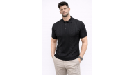 Erkek Yazlık Triko Tişört Kısa Kol Polo Yaka Düğmeli T-Shirt - Siyah Erkek Yazlık Triko Tişört Kısa Kol Polo Yaka Düğmeli T-Shirt - Siyah