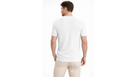 Erkek Yazlık Fitilli Triko Tişört Kısa Kol Bisiklet Yaka T-Shirt - Beyaz Erkek Yazlık Fitilli Triko Tişört Kısa Kol Bisiklet Yaka T-Shirt - Beyaz