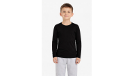 Erkek Çocuk Basic Uzun Kollu Tişört Okul Günlük Rahat T-Shirt - Siyah Erkek Çocuk Basic Uzun Kollu Tişört Okul Günlük Rahat T-Shirt - Siyah