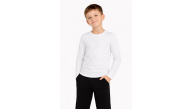 Erkek Çocuk Basic Uzun Kollu Tişört Okul Günlük Rahat T-Shirt - Beyaz Erkek Çocuk Basic Uzun Kollu Tişört Okul Günlük Rahat T-Shirt - Beyaz