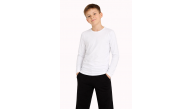 Erkek Çocuk Basic Uzun Kollu Tişört Okul Günlük Rahat T-Shirt - Beyaz Erkek Çocuk Basic Uzun Kollu Tişört Okul Günlük Rahat T-Shirt - Beyaz