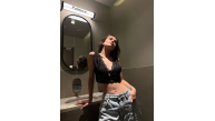 Kadın Dantel Bralet Crop Sütyen V Yaka Askılı Şık Esnek Rahat - Siyah Kadın Dantel Bralet Crop Sütyen V Yaka Askılı Şık Esnek Rahat - Siyah