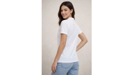 Kadın Polo Yaka Pike Kumaş Düğmeli Basic Tişört T-Shirt Günlük Rahat - Beyaz Kadın Polo Yaka Pike Kumaş Düğmeli Basic Tişört T-Shirt Günlük Rahat - Beyaz