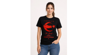 Kadın TÜRKİYE Ay Yıldız 2026 Dünya Kupasi Taraftar Forma T-Shirt - Siyah Kadın TÜRKİYE Ay Yıldız 2026 Dünya Kupasi Taraftar Forma T-Shirt - Siyah