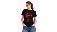 Kadın TÜRKİYE Ay Yıldız 2026 Dünya Kupasi Taraftar Forma T-Shirt - Siyah Kadın TÜRKİYE Ay Yıldız 2026 Dünya Kupasi Taraftar Forma T-Shirt - Siyah