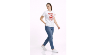 Kadın Türkiye World Cup 2026 Baskılı Tişört Futbol Temalı Forma T-Shirt - Beyaz Kadın Türkiye World Cup 2026 Baskılı Tişört Futbol Temalı Forma T-Shirt - Beyaz