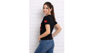 Kadın Türkiye World Cup 2026 Baskılı Tişört Futbol Temalı Forma T-Shirt - Siyah Kadın Türkiye World Cup 2026 Baskılı Tişört Futbol Temalı Forma T-Shirt - Siyah