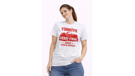 Kadın TÜRKİYE Baskılı Tişört Ay Yıldız 2026 Dünya Kupası Taraftar Forma T-Shirt - Beyaz Kadın TÜRKİYE Baskılı Tişört Ay Yıldız 2026 Dünya Kupası Taraftar Forma T-Shirt - Beyaz
